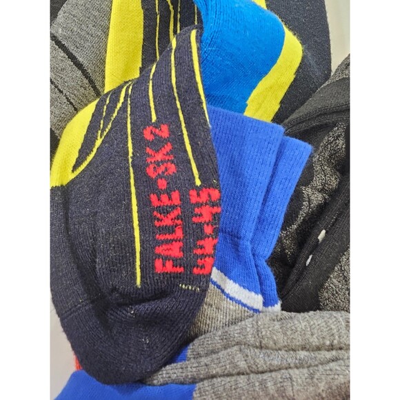 FALKE6 Pr Merino Wool Blend Tall Ski Socks Stocking SK-4 SK-2 Men's EU 44-45 EUC - Picture 7 of 8